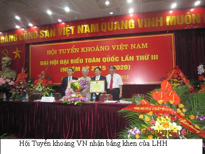  Ban chấp hành TW Hội Tuyển khoáng Việt Nam nhiệm kỳ 2015-2020